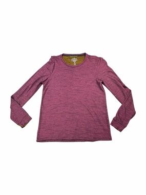 Bombas Women’s Merino Wool Blend Lon Sleeve Crew Neck Layering Tee Size Small